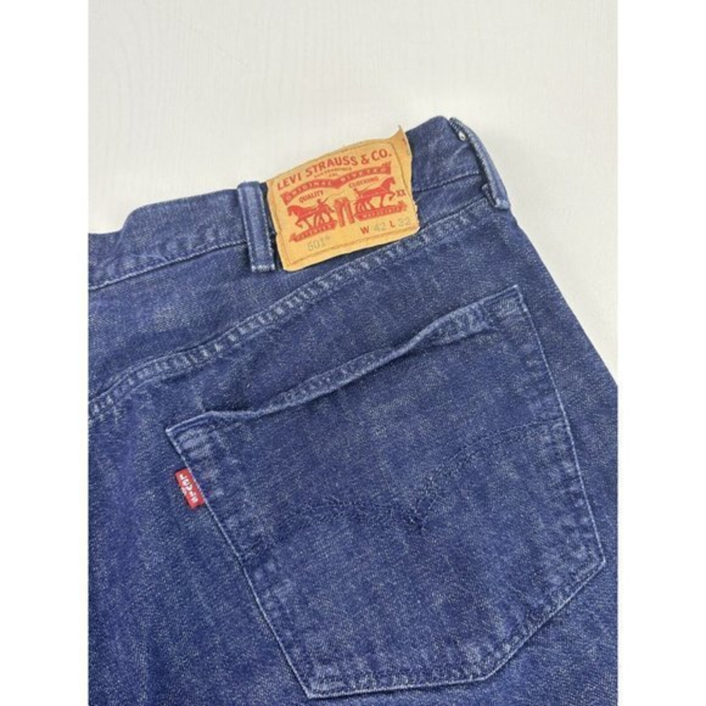 Levi’s 501 White Oak Cone Denim Button Fly Jeans Mens 42x32‎